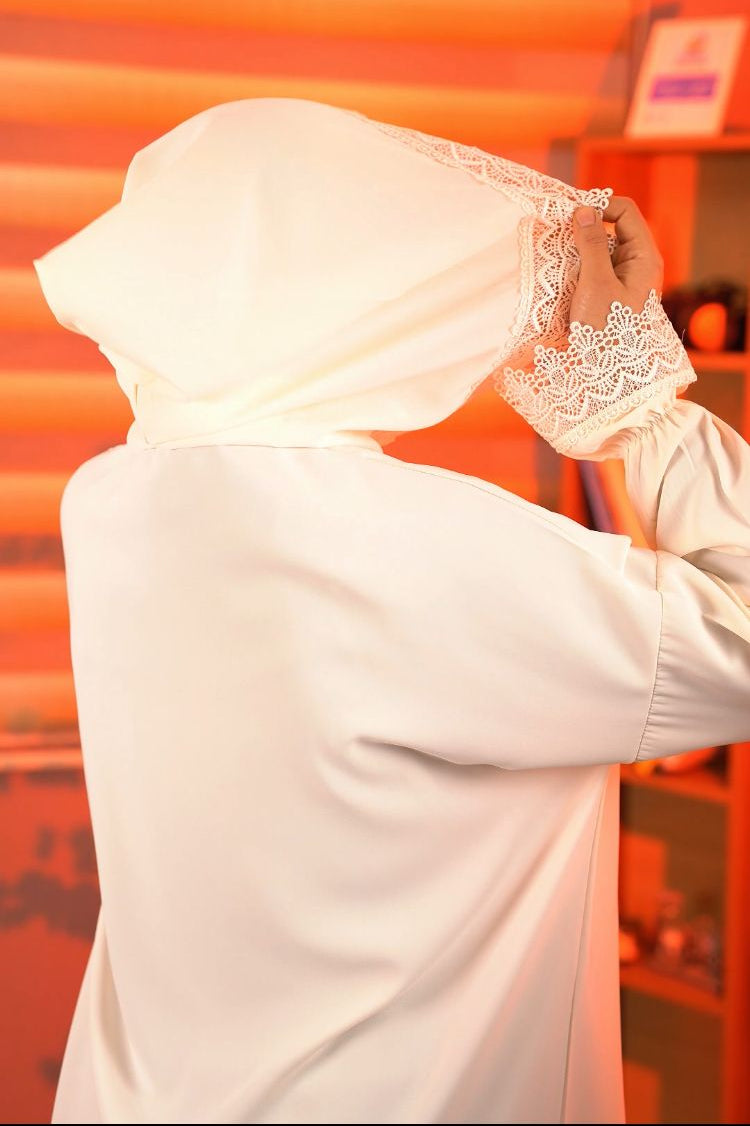 طقم للصلاة من قطعتين عباية مع فولار