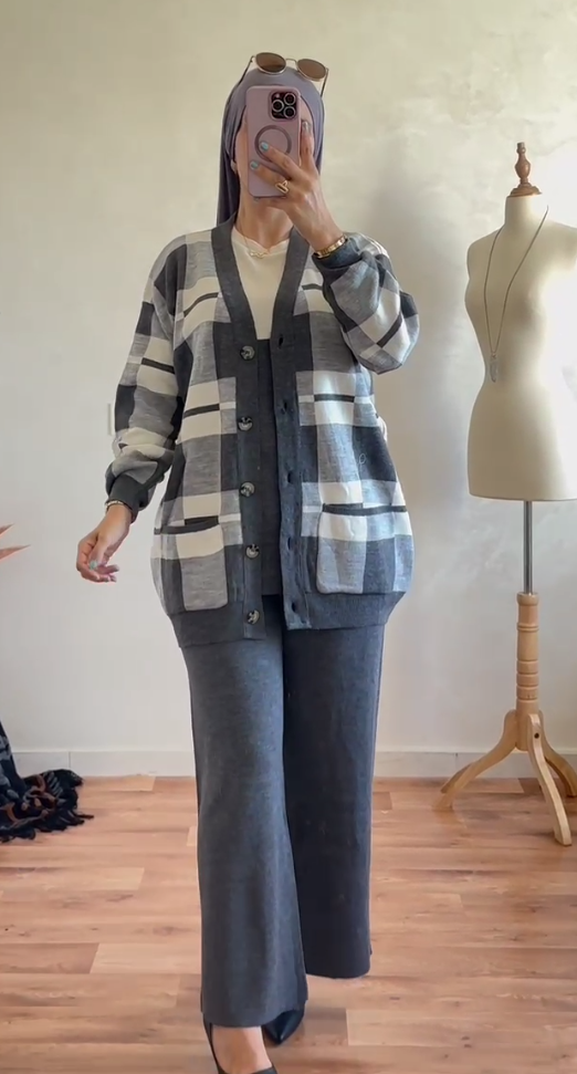 🌟 تألقي بإطلالة شتوية منزلية تجمع بين الجمالية والراحة 🌟