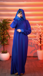 طقم للصلاة من قطعتين عباية مع فولار