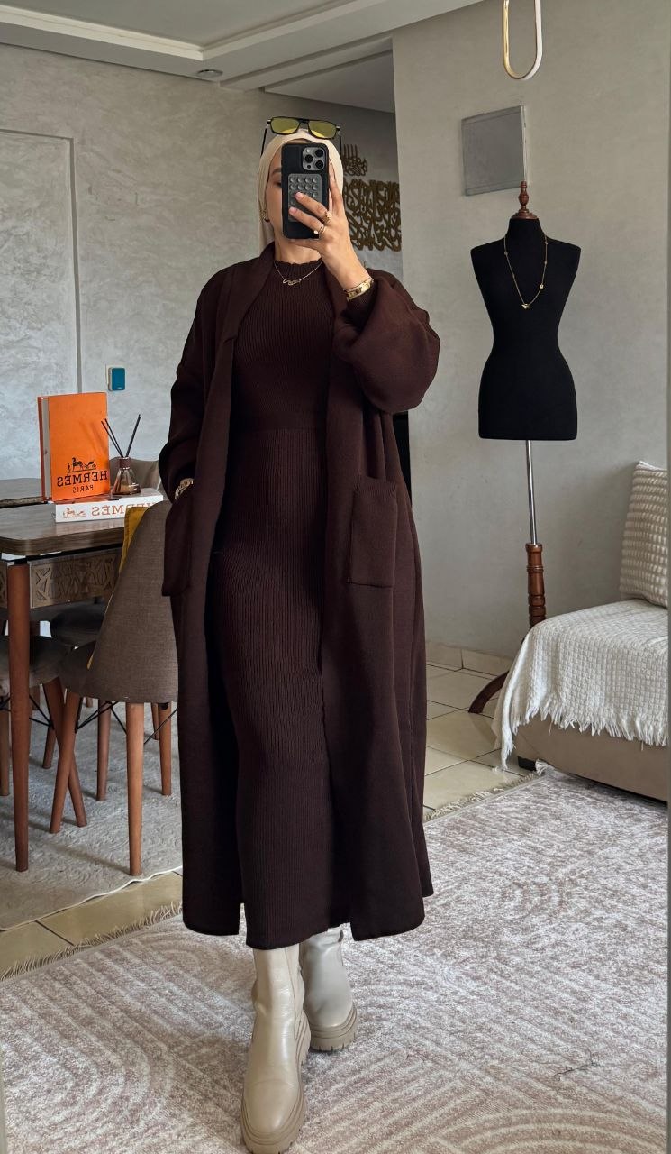 طقم صوفي ساحر - حيث الكلاسيكية تلتقي بالعصرية 🤎