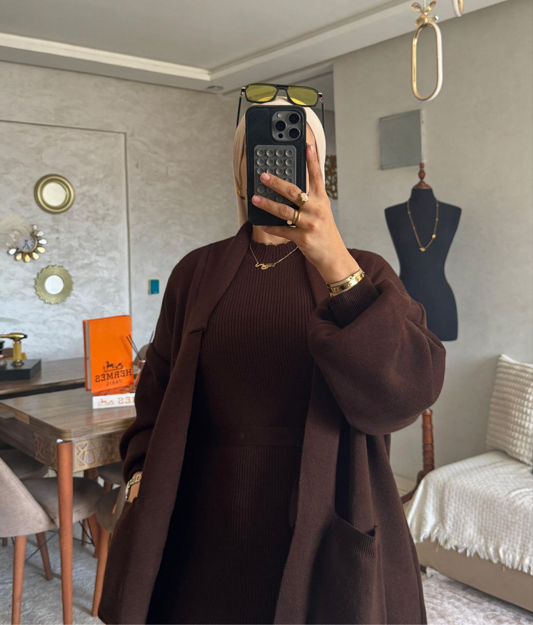 طقم صوفي ساحر - حيث الكلاسيكية تلتقي بالعصرية 🤎